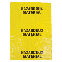 Hazardous Waste Bags, Infectious Waste, 60" L x 36" W, 50 /pkg. SEK328 | Globex Building Supplies Inc.