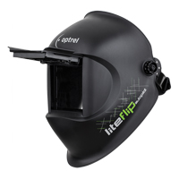 Liteflip Autopilot Welding Helmet, 3.94" L x 1.97" W View Area, 1/5/5 - 14 Shade Range, Black SGC188 | Globex Building Supplies Inc.