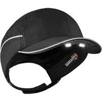 Skullerz<sup>®</sup> 8965 Lightweight Bump Cap Hat with LED Lighting, Black SGQ316 | Globex Building Supplies Inc.