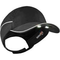 Skullerz<sup>®</sup> 8965 Lightweight Bump Cap Hat with LED Lighting, Black SGQ317 | Globex Building Supplies Inc.