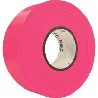 Flagging Tape, 1.1875" W x 164' L, Fluorescent Pink SGQ807 | Globex Building Supplies Inc.