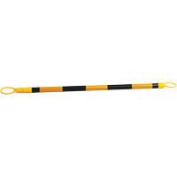 Retractable Cone Bar, 7'2" Extended Length, Black/Yellow SGS309 | Globex Building Supplies Inc.