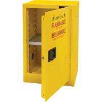 Flammable Storage Cabinet, 12 gal., 1 Door, 23" W x 35" H x 18" D SGU463 | Globex Building Supplies Inc.