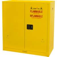 Flammable Storage Cabinet, 30 gal., 2 Door, 43" W x 44" H x 18" D SGU465 | Globex Building Supplies Inc.