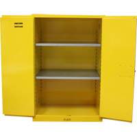 Flammable Storage Cabinet, 90 Gal., 2 Door, 43" W x 66" H x 34" D SGU586 | Globex Building Supplies Inc.