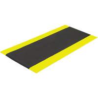 Airsoft™ Anti-Fatigue Mat, Pebbled, 3' x 5' x 3/8", Black/Yellow, PVC Sponge SGV445 | Globex Building Supplies Inc.