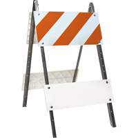 Prismatic Barricade, Folding, 24" L x 45" H, Orange/White SGV465 | Globex Building Supplies Inc.