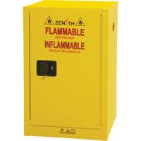 Flammable Aerosol Storage Cabinet, 12 gal., 1 Door, 23" W x 35" H x 18" D SGX675 | Globex Building Supplies Inc.