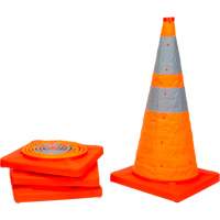 Collapsible Traffic Cone, 28" H, Orange SHA820 | Globex Building Supplies Inc.