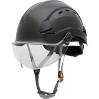Fibre Metal Safety Helmet, Non-Vented, Ratchet, Black SHJ276 | Globex Building Supplies Inc.