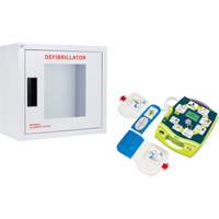AED Plus<sup>®</sup> Defibrillator & Wall Cabinet Kit, Semi-Automatic, English, Class 4 SHJ773 | Globex Building Supplies Inc.