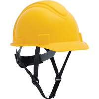 North Short Brim Hardhat, Ratchet Suspension, Yellow SHJ875 | Globex Building Supplies Inc.
