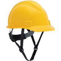 North Short Brim Hardhat, Ratchet Suspension, Yellow SHJ883 | Globex Building Supplies Inc.