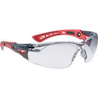 Rush+ Small Safety Glasses, Clear Lens, Anti-Fog/Anti-Scratch Coating SHK039 | Globex Building Supplies Inc.