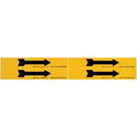 Arrow Pipe Marker, Self-Adhesive, 1-1/8" H x 7" W, Black on Yellow SI730 | Globex Building Supplies Inc.