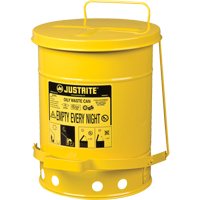 Oily Waste Cans, FM Approved/UL Listed, 6 US Gal., Yellow SR362 | Globex Building Supplies Inc.