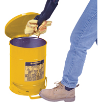 Oily Waste Cans, FM Approved/UL Listed, 14 US gal., Yellow SR364 | Globex Building Supplies Inc.