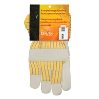 Winter-Lined Patch-Palm Fitters Gloves, Large, Grain Cowhide Palm, Cotton Fleece Inner Lining SR521R | Globex Building Supplies Inc.