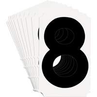 Quick-Align<sup>®</sup> Individual Gothic Number and Letter Labels, 8, 4" H, Black SZ986 | Globex Building Supplies Inc.
