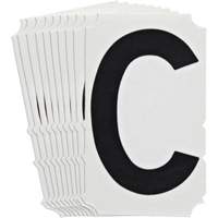 Quick-Align<sup>®</sup> Individual Gothic Number and Letter Labels, C, 4" H, Black SZ991 | Globex Building Supplies Inc.