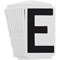 Quick-Align<sup>®</sup> Individual Gothic Number and Letter Labels, E, 4" H, Black SZ993 | Globex Building Supplies Inc.