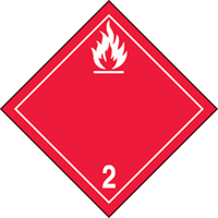 Flammable Gases TDG Shipping Labels, Paper SAX129 | Globex Building Supplies Inc.