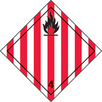 Flammable Solids TDG Shipping Labels, Paper SAX139 | Globex Building Supplies Inc.