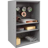 Abrasive Storage Cabinet with Pegboard, Steel, 19-7/8" x 14-1/4" x 32-3/4", Grey TER219 | Globex Building Supplies Inc.