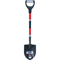 Heavy-Duty Round Point Shovel, Carbon Steel Blade, Fibreglass, D-Grip Handle TLZ466 | Globex Building Supplies Inc.
