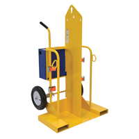 Welding Cylinder Torch Cart, Pneumatic Wheels, 24" W x 19-1/2" L Base, 500 lbs. TTV168 | Globex Building Supplies Inc.