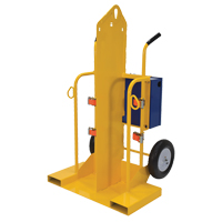 Welding Cylinder Torch Cart, Pneumatic Wheels, 24" W x 19-1/2" L Base, 500 lbs. TTV168 | Globex Building Supplies Inc.