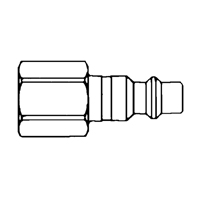 Quick Couplers - 1/2" Industrial, One Way Shut-Off - Plugs, 3/8" TZ154 | Globex Building Supplies Inc.