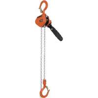 KLP Series Lever Chain Hoists, 5' Lift, 500 lbs. (0.25 tons) Capacity, Steel Chain UAW102 | Globex Building Supplies Inc.