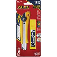 Heavy-Duty Utility Knife with Replacement Blades, 18 mm, Stainless Steel Blade UAW871 | Globex Building Supplies Inc.