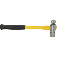 Ball Pein Hammer, 24 oz. Head Weight, Plain Face, Fibreglass Handle UAX250 | Globex Building Supplies Inc.