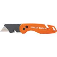 Folding Utility Knife With Blade Storage, 1" Blade, Steel Blade, Metal Handle UAX405 | Globex Building Supplies Inc.