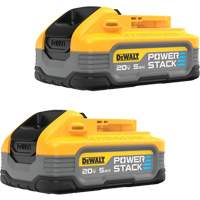 POWERSTACK™ Battery 2-Pack, Lithium-Ion, 20 V, 5 Ah UAX424 | Globex Building Supplies Inc.