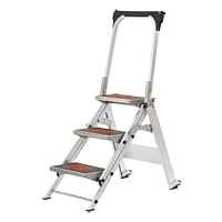 Safety Stepladder with Bar & Tray, 2.2', Aluminum, 300 lbs. Capacity, Type 1A VD432 | Globex Building Supplies Inc.