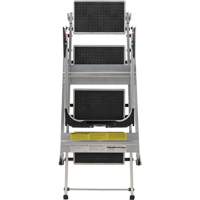 Tilt & Roll Step Stool Ladder, 4 Steps, 44.25" x 22.13" x 59" High VD440 | Globex Building Supplies Inc.