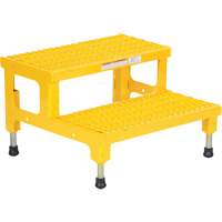 Adjustable Step-Mate Stand, 2 Step(s), 23-13/16" W x 22-7/8" L x 15-1/4" H, 500 lbs. Capacity VD446 | Globex Building Supplies Inc.