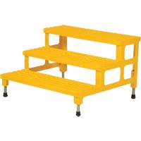Adjustable Step-Mate Stand, 3 Step(s), 36-3/16" W x 33-7/8" L x 22-1/4" H, 500 lbs. Capacity VD448 | Globex Building Supplies Inc.