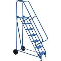 Roll-A-Fold Ladder, 7 Steps, Perforated, 70" High VD455 | Globex Building Supplies Inc.