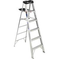 Step Ladder with Pail Shelf, 6', Aluminum, 300 lbs. Capacity, Type 1A VD560 | Globex Building Supplies Inc.