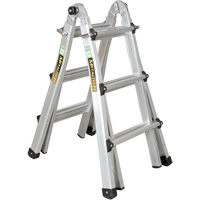 Telescoping Multi-Position Ladder, 2.916' - 9.75', Aluminum, 300 lbs., CSA Grade 1A VD689 | Globex Building Supplies Inc.