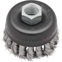 Knot Wire Cup Brush, 3" Dia. x 5/8"-11 Arbor VF916 | Globex Building Supplies Inc.