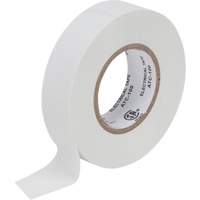 Electrical Tape, 19 mm (3/4") x 18 M (60'), White, 7 mils XH386 | Globex Building Supplies Inc.