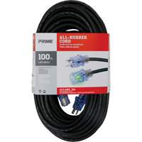 All-Rubber™ Outdoor Extension Cord, SJOOW, 12/3 AWG, 15 A, 100' XI529 | Globex Building Supplies Inc.