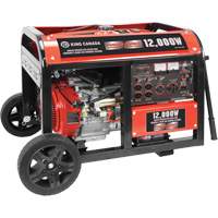 Electric Start Gas Generator with Wheel Kit, 12000 W Surge, 9000 W Rated, 120 V/240 V, 31 L Tank XI538 | Globex Building Supplies Inc.