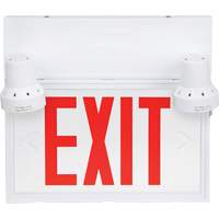 Exit Sign with Security Lights, LED, Battery Operated/Hardwired, 12-1/10" L x 11" W, English XI789 | Globex Building Supplies Inc.