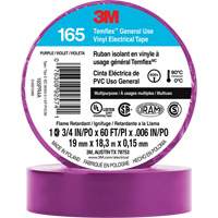 Temflex™ General Use Vinyl Electrical Tape 165, 19 mm (3/4") x 18 M (60'), Purple, 6 mils XI870 | Globex Building Supplies Inc.